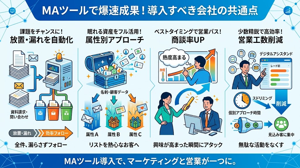 MAツールを導入すると高い効果が出る会社