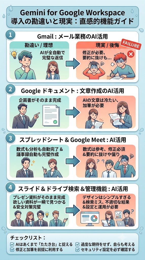 Gemini for Google Workspaceの主な機能