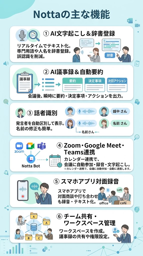 Nottaの主な機能まとめ