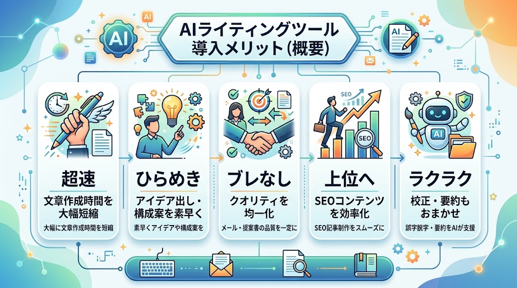 AIライティングツールを導入するメリット