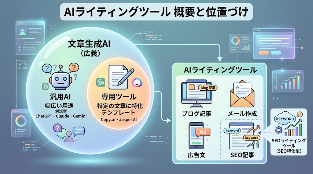 AIライティングツールとは?概要説明