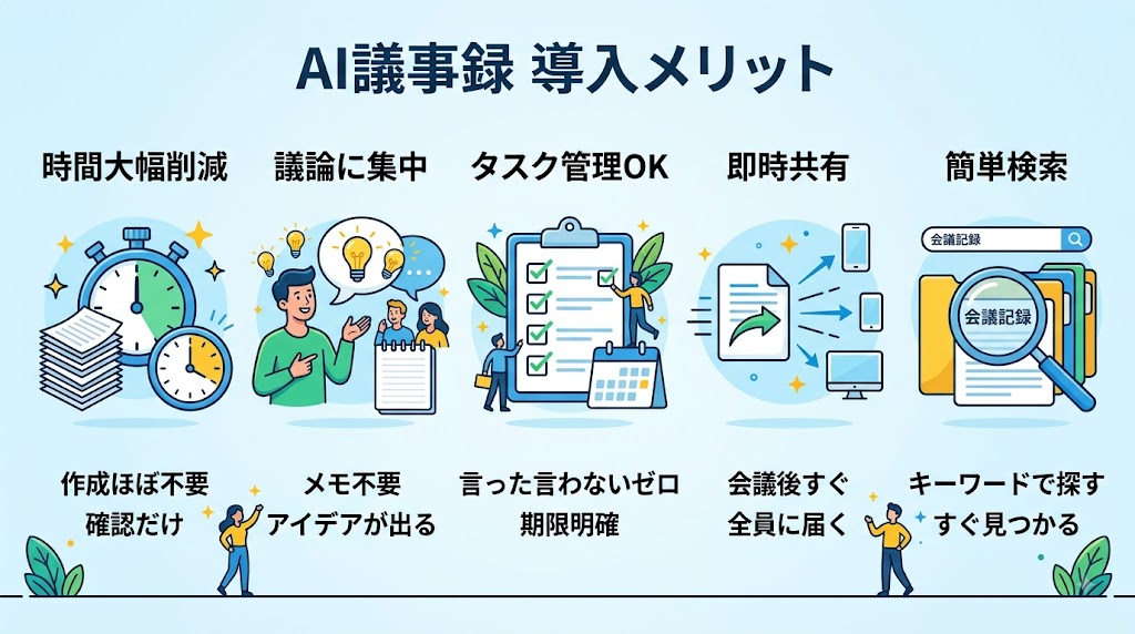 I議事録を導入するメリット