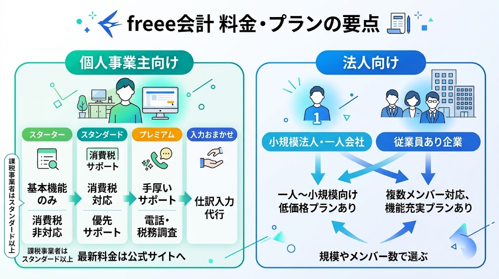 freee会計の料金・プラン